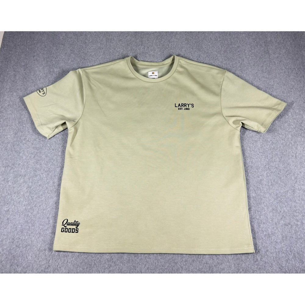 Lark And‎ Owl Shirt Standard Premium Hardware Tee Crew L Sage Green